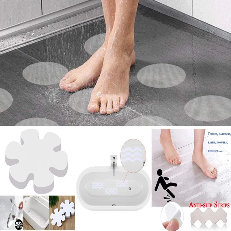 Bathroom Slip Transparent Non-Slip Wavy Sticker Bathtub/Step/Baby Anti-fall Purpose High Strength Paste Safety Tape Pad 12PCS for carpet anti slip stickers,bathtub stickers,anti slip bathtub stickers,anti slip stickers,carpet anti slip sticker