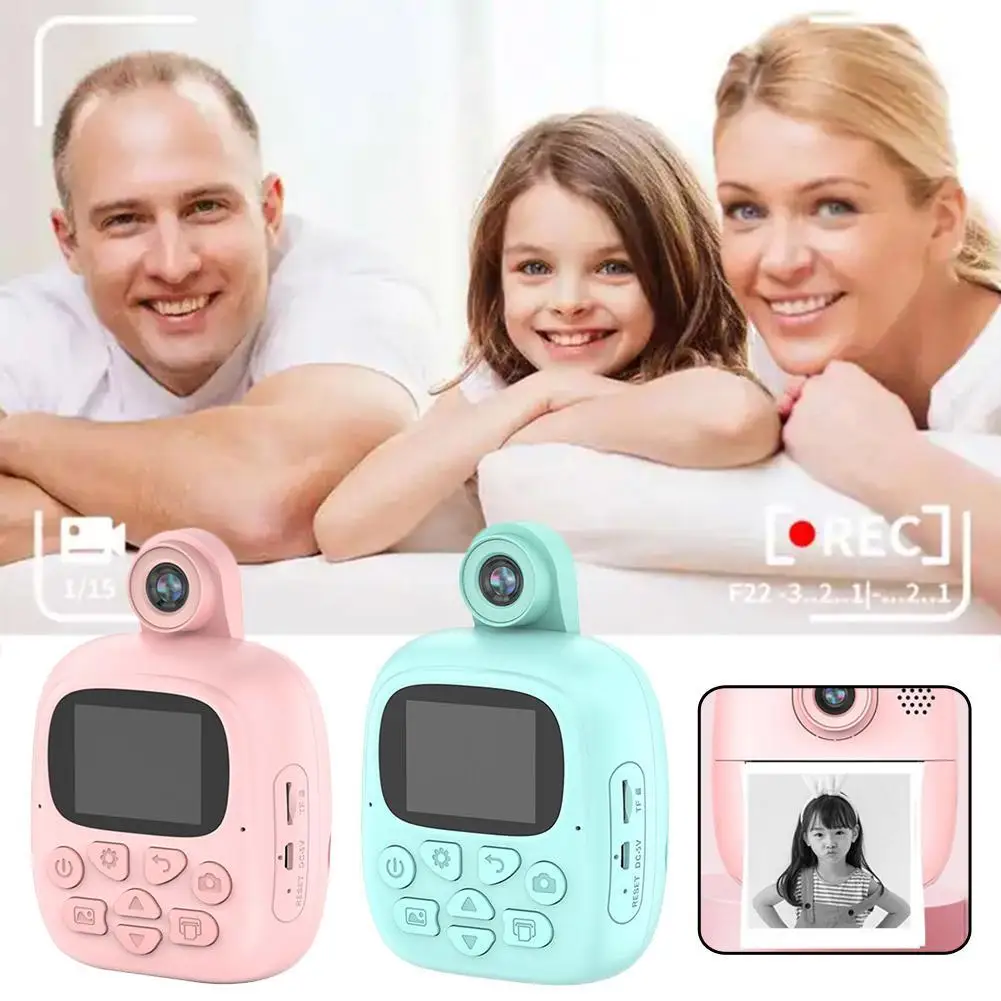 

Digital HD Cameras Inkless Instant Printing Children's Cameras Kid Selfie Gift HD Screen Display Digital Video Educational Toy
