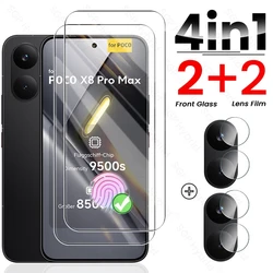 6 - in - 1 Premium Protection Set with Tempered Glass Screen & Camera Guard for Poco X8 Pro Max (4In1 2Front 2Lens)