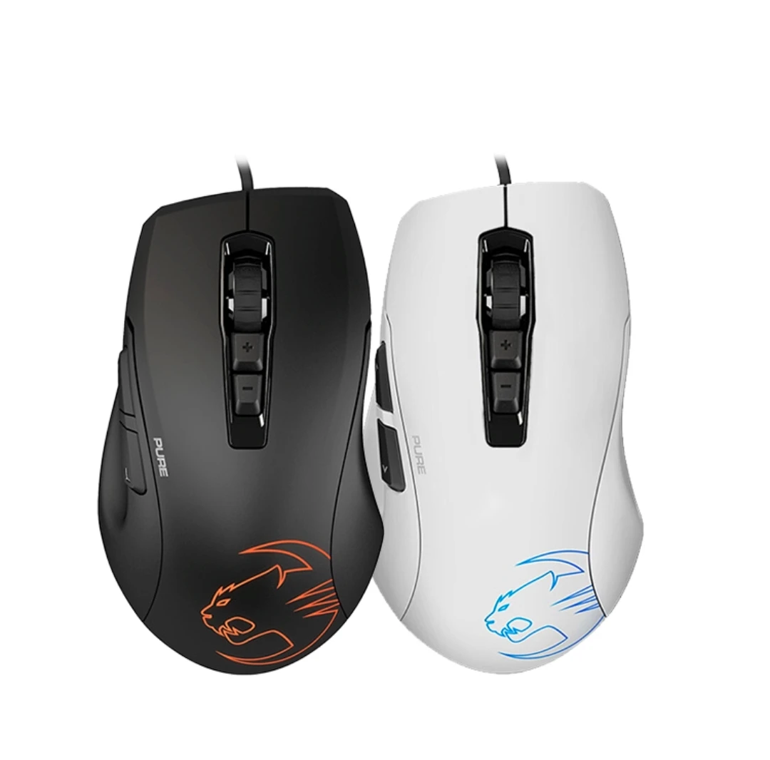 Roccat Kone Pure Sel Ergonomic Gaming Mouse 5000 Dpi Optical Sensor Rgb Lighting Ultra Light Black Roc 11 723 Mouse Aliexpress