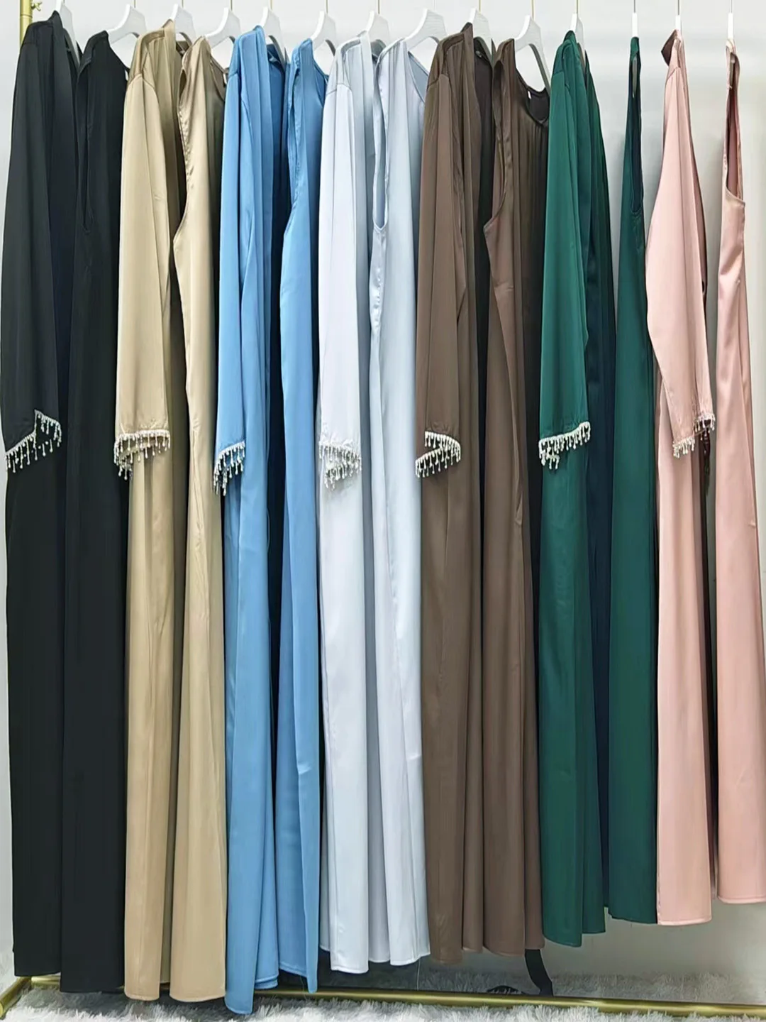 Dubai Islamic Türkiye Muslim Suit Dress Women's Gown Women's Ensemble Kimono