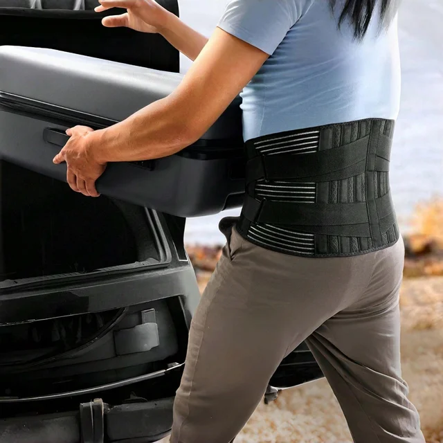 Back Support Waist Trainer Lumbar Support for Protruding Intervertebral Discs Suitable Weightlifting in Outdoor Home and Work 5