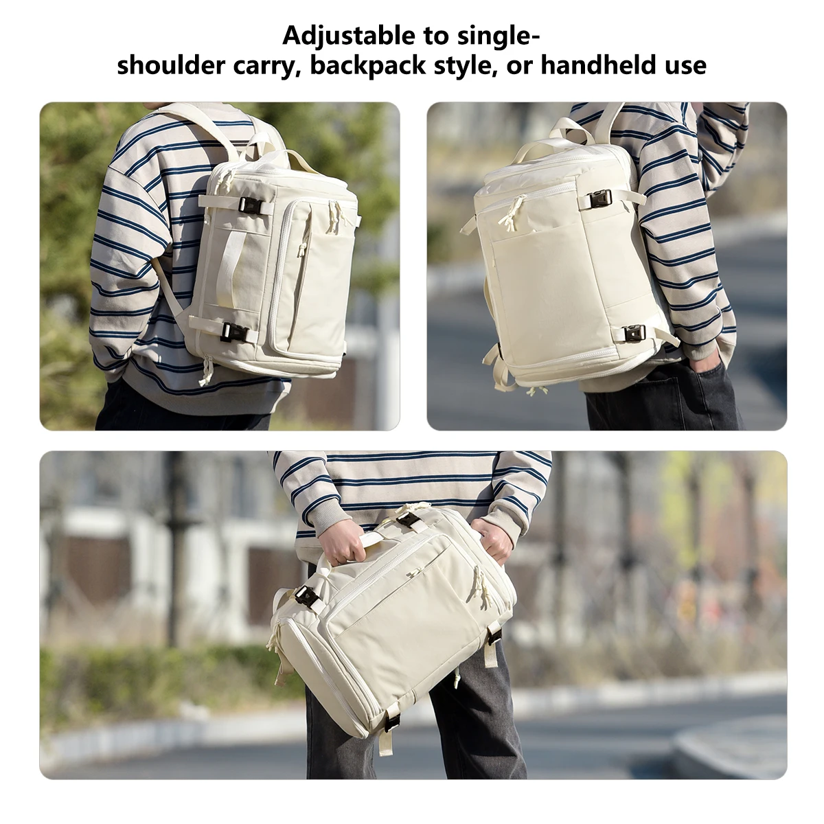 Travel Backpack Large Capacity Travel Compartment Backpack Women's Lightweight Business Trip Men's Multi-Functional Computer Bag Portable