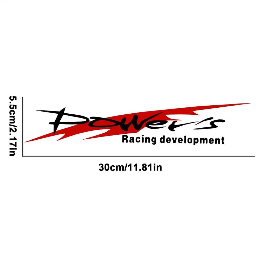 Racing Development Autoaufkleber Stilvoller Power's Racing Development Sportaufkleber Auto Reflektierender wasserfester Aufkleber – Detail 2