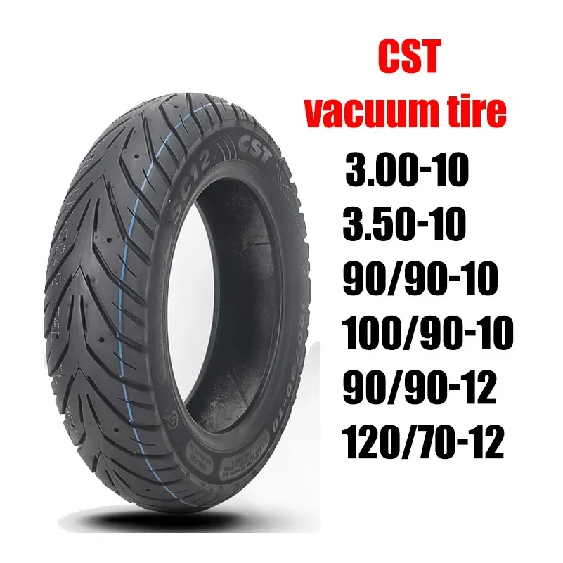 

3.00-10 3.50-10 90/90-10 100/90-10 90/90-12 120/70-12 vacuum tire CST For electric vehicle pedal motorcycle grip anti slip