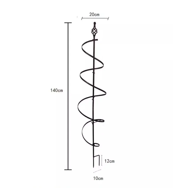 Spiral Umbrella Style Garden Trellis Iron Plant Support for Roses and Clematis Plug-in Climbing Vine Frame Durable Flower Stand