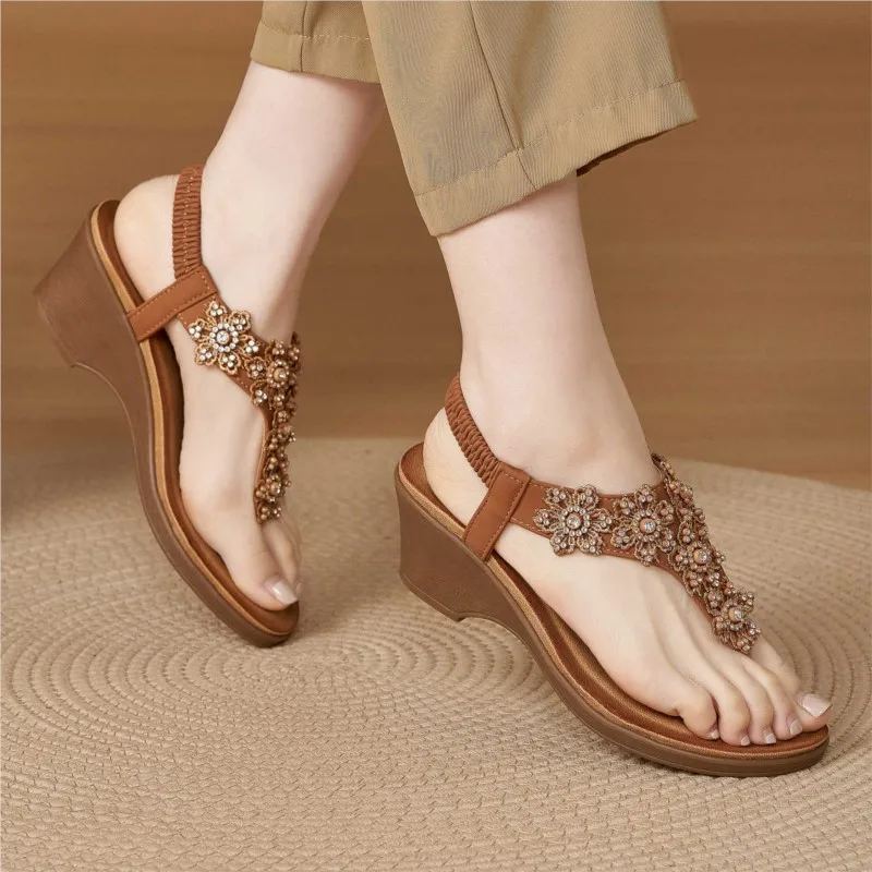 Woman Shoes Sandals Fashion Wedge Shoes For Women Open Toe Women's Sandals Casual Elegant Women Heels Footwear Female