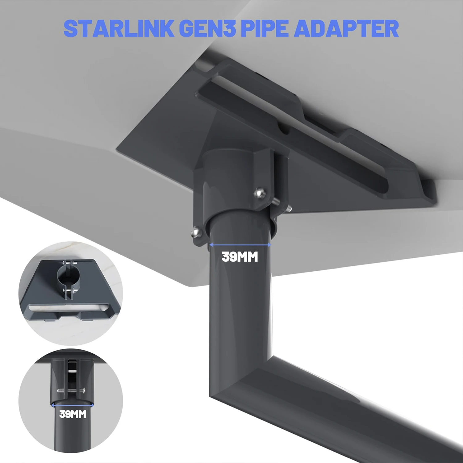 Gen 3 Starlink Mount - Sterke Satelliet Pipe Adapter Bevestiging Voor Starlink Internet Kit