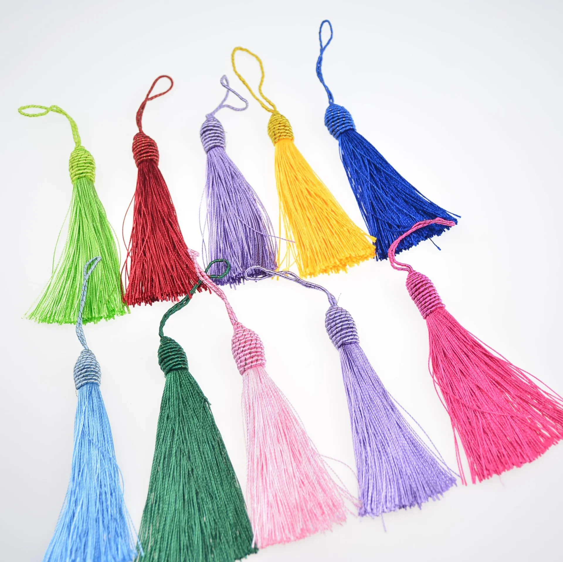 Tassel Screw Cap Screw Ball Head Hanging Whiskers Thread tassel accessories Chinese Knot Decoration DIY Accessories