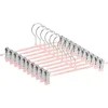 10pcs Thin Trouser Hangers, Non-Slip Pant Hangers with Adjustable Clips, Space Saving Hangers for Clothes, Skirt 1