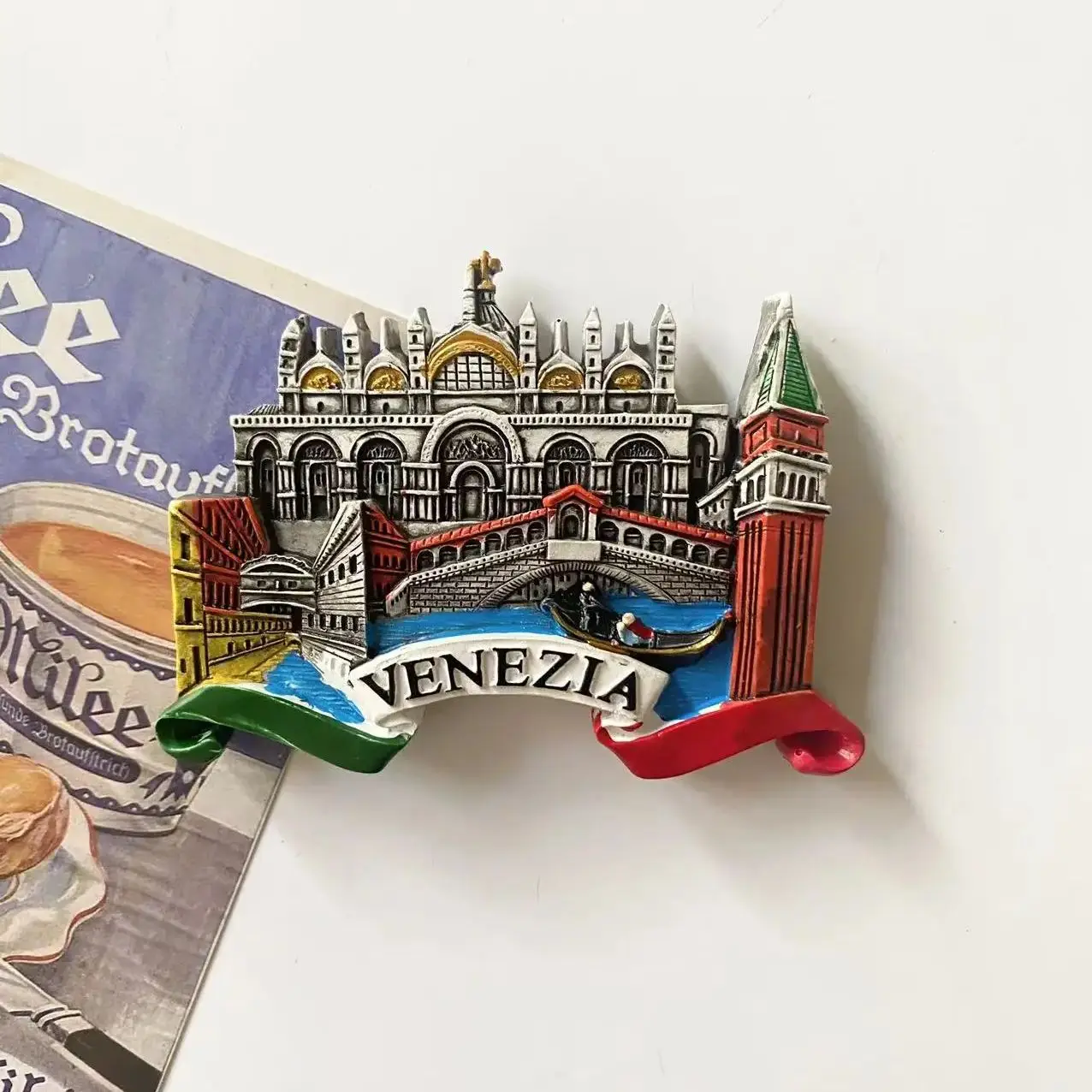 Magnetic Fridge Magnets European Souvenir Milan Venice Stereo Resin