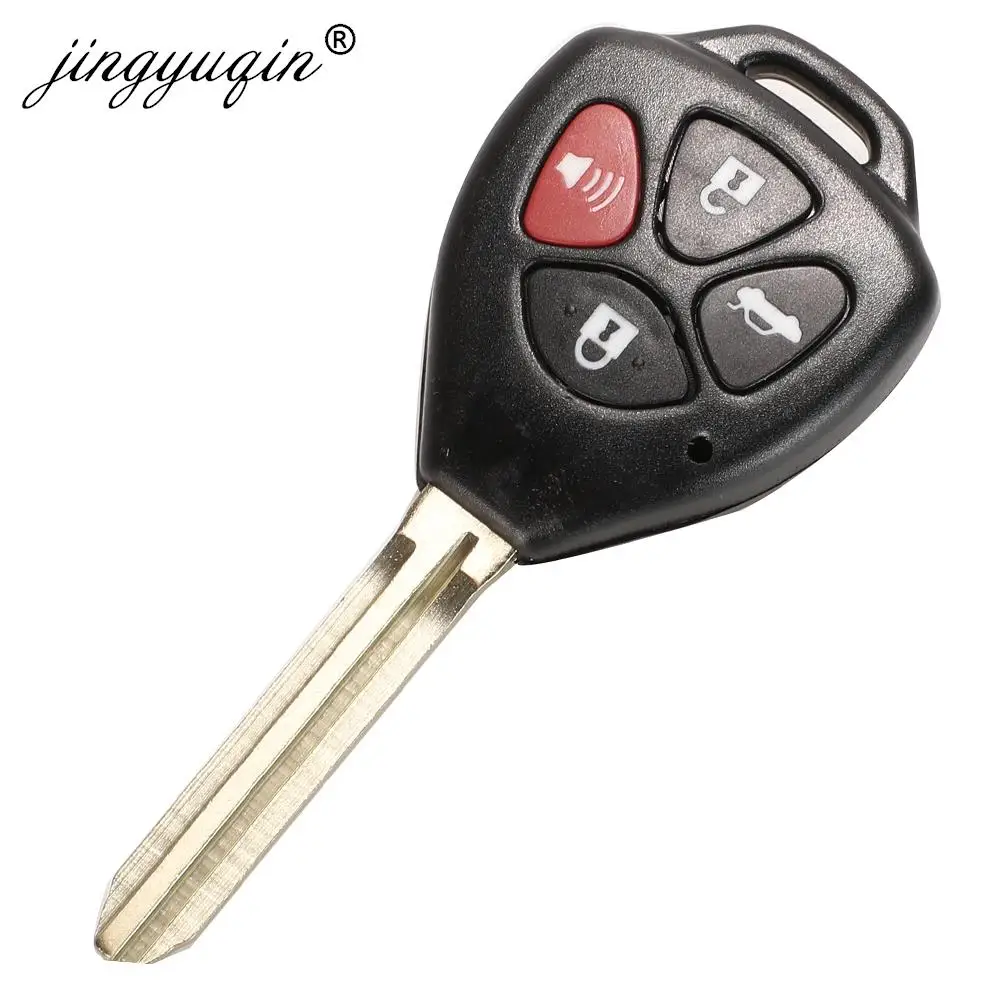 Key Case jingyuqin TOY43/TOY47 2/3/4Buttons Remote Shell For Toyota Camry Avalon Corolla Matrix RAV4 Venza Yaris Replacement FOB