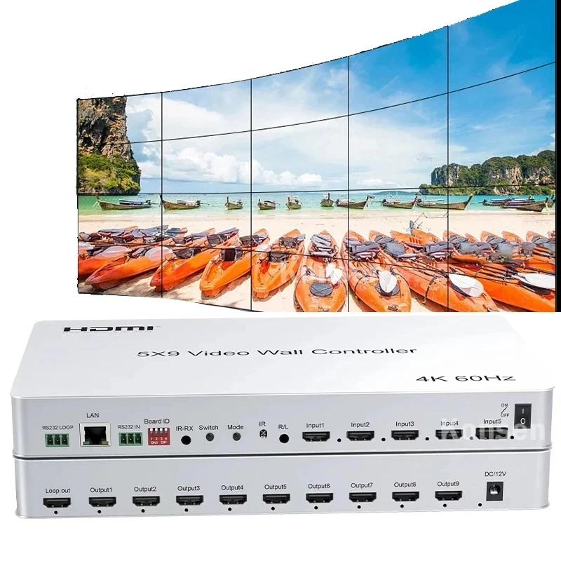 1x4 4k vertical video wall controller, vertical video wall processor for 4  units, input resolution up to 3840x2160@60HZ - AliExpress