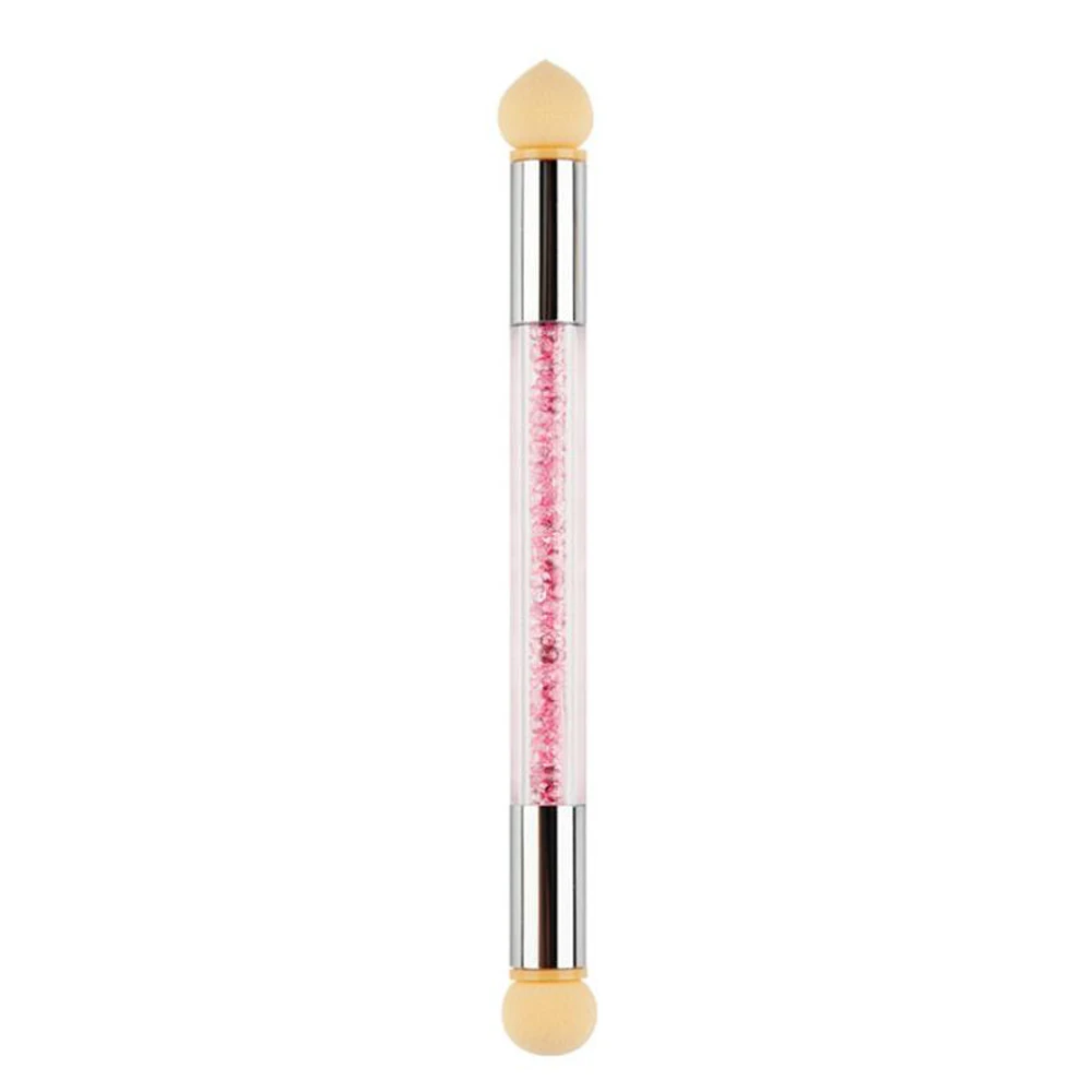 Nail Dyeing Pen Nail Art Double Head Gradient Pen Creative Beauty Painting Tools with 4 Sponge Heads Sponge