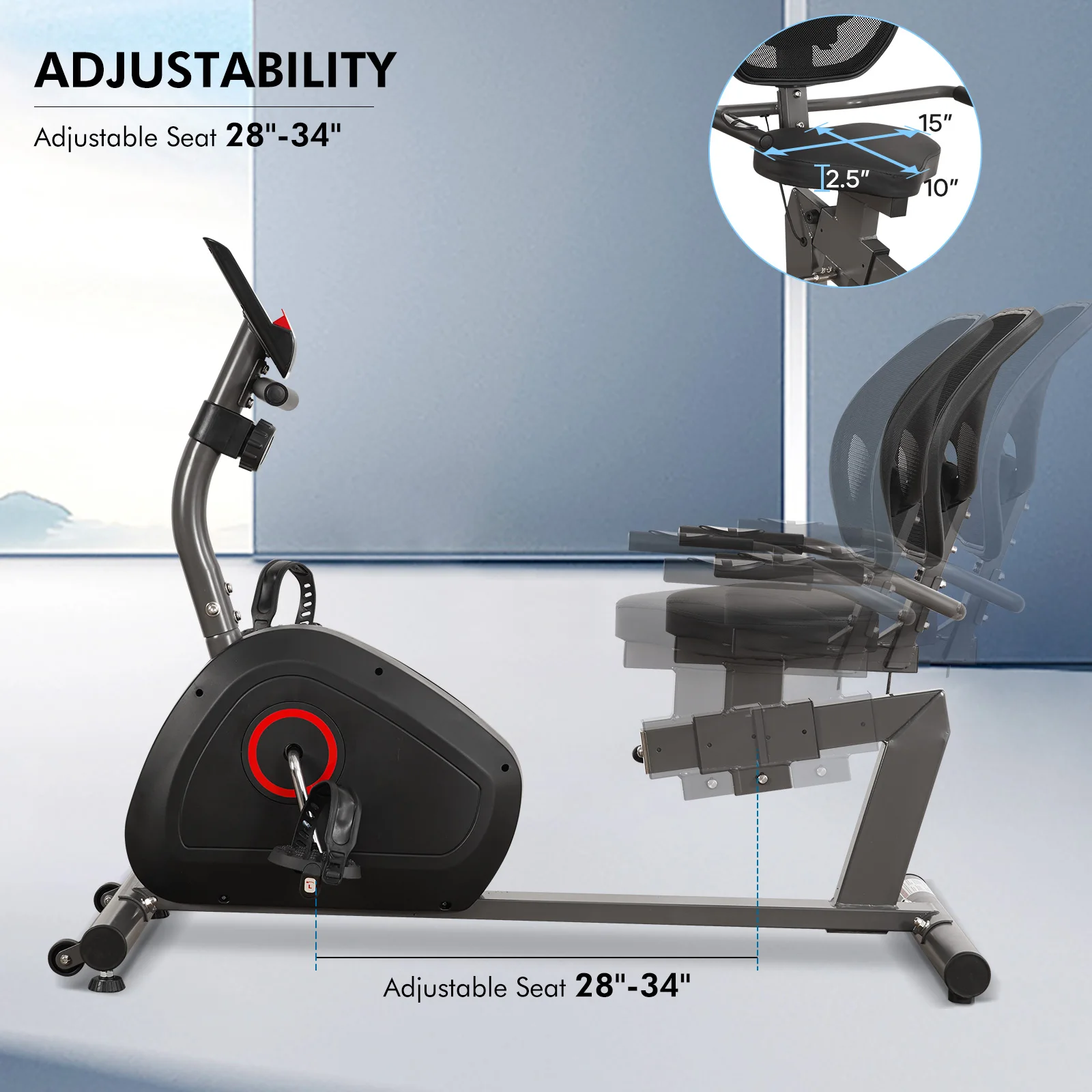 Quiet Recumbent Exercise Bike 2