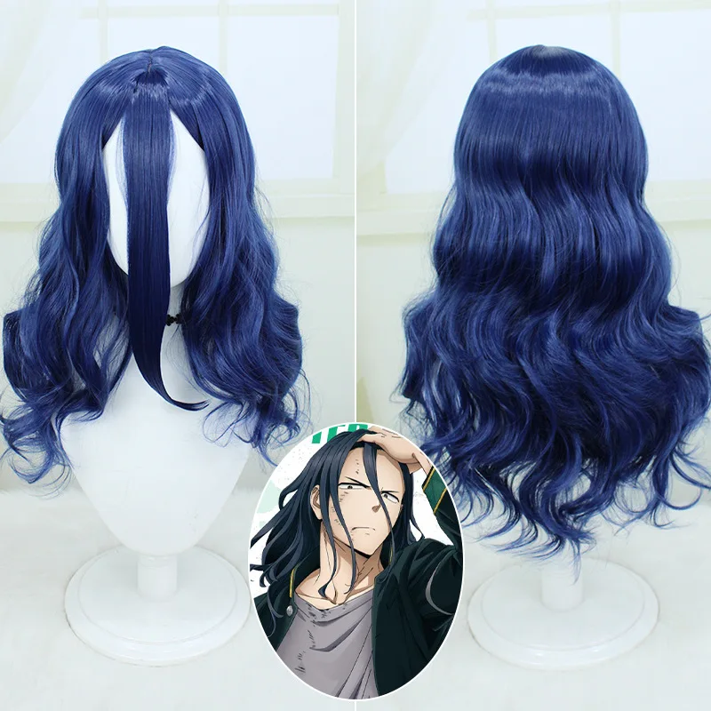 

Парик для косплея аниме Kyotaro Sugishita, ветровка аниме, темно-синие длинные волосы, Bofurin, Хэллоуин, аксессуары для женщин и мужчин