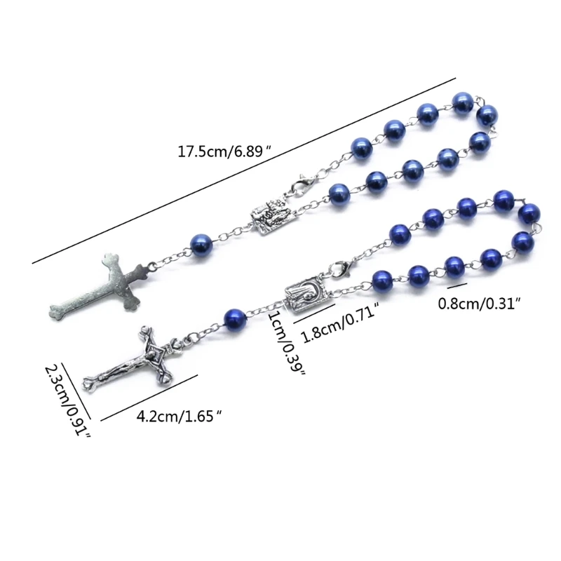 Small Baptism Rosary Pearl Rosary Beads Finger Baptism Rosaries for