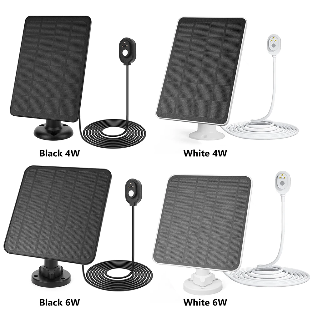 Arlo Pro 5S/4/3 조절식 벽 마운트, 태양광 충전 패널, 블랙 4W, 5 V