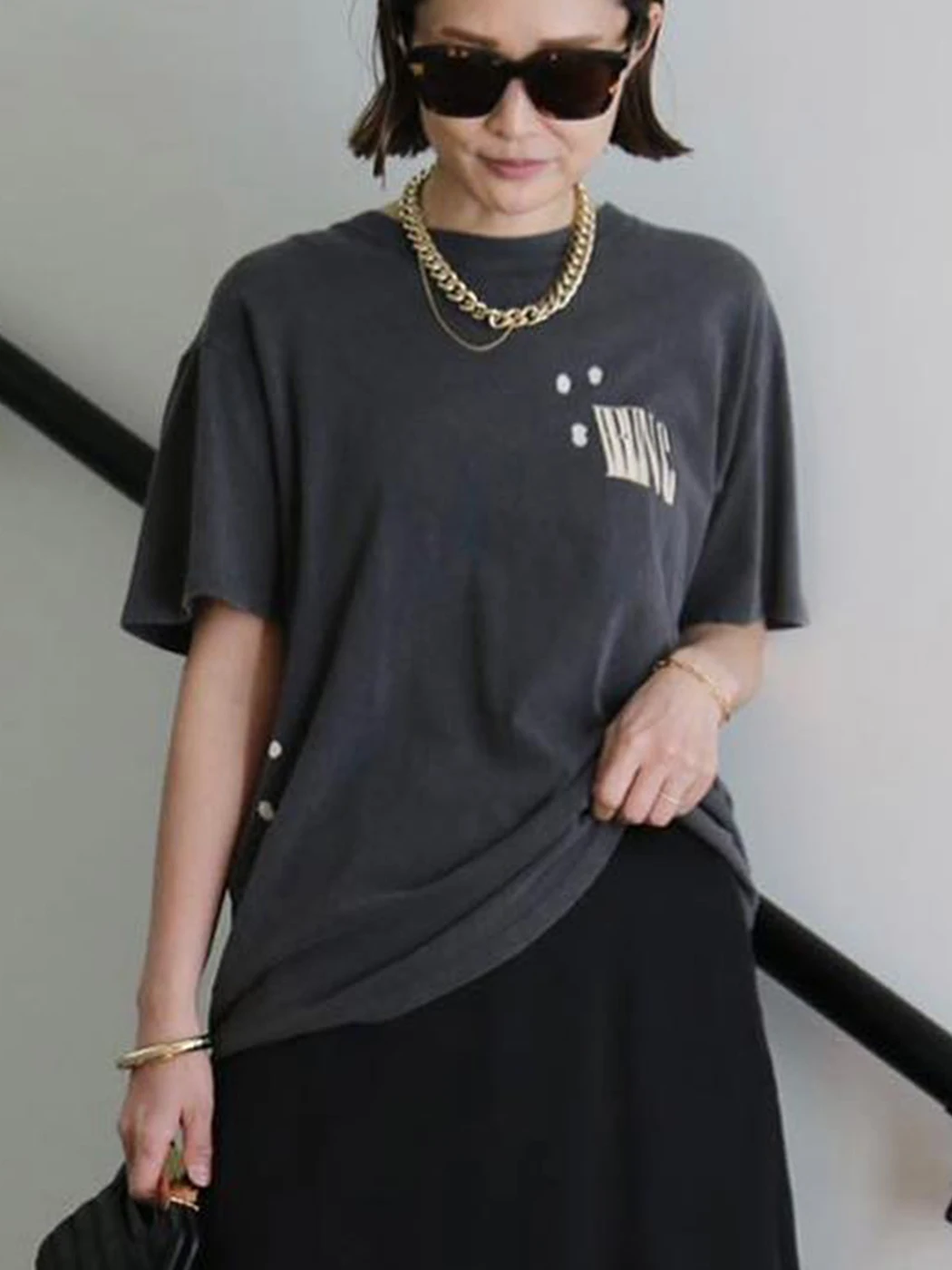 

Женская хлопковая Футболка с принтом и надписью, с коротким рукавом