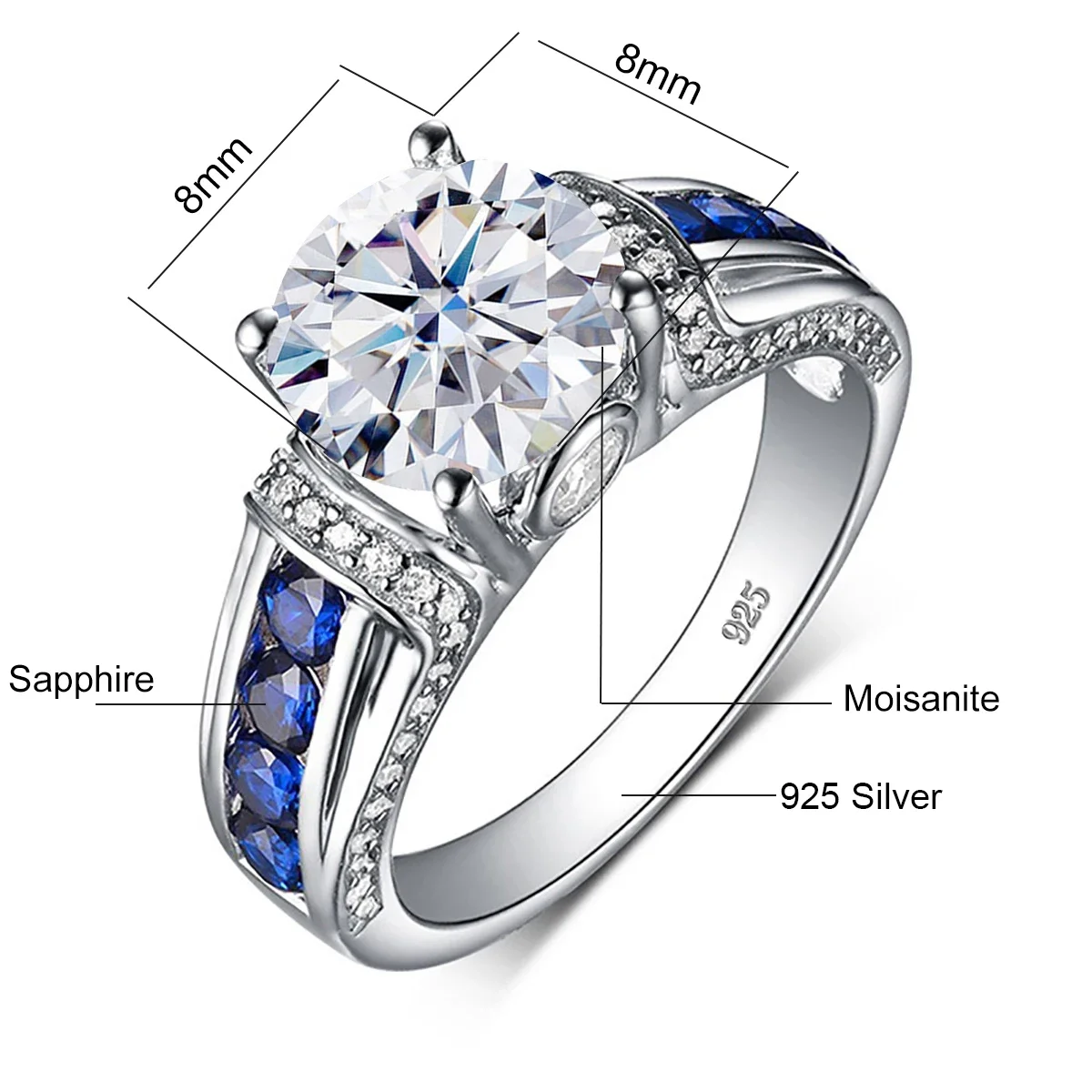 Moissanite Sapphire