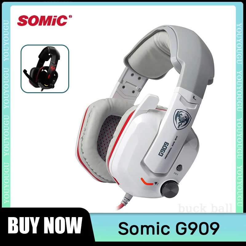 

Somic G909 Game Headphone Usb7.1 Lightweight Headset With Microphone Noise Reduction Subwoofer Bass FPS SCGO LOL Gamer Earphones