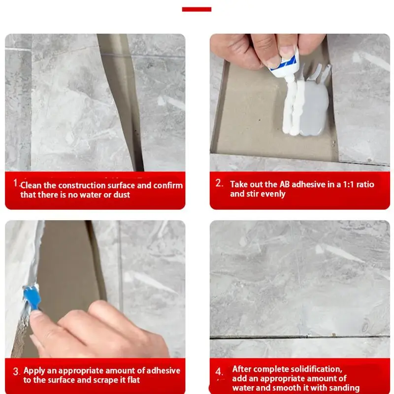 100G Tile Repair Agent Multi-color Optional Ceramic Marble Floor Tile Toilet Washbasin Repair Glue Crack Repair Caulk Glue