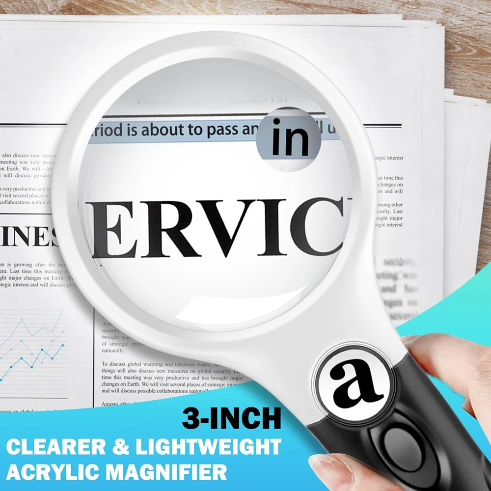 45X Handheld Magnifying Glass 3 LED Light Reading Lens Jewelry Loupe magnifying glass jewelry magnifier jewelry magnifying glass reading magnifier magnifying glass lamp