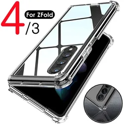 Shockproof Transparent Folding Phone Case with Wireless Charging Compatibility for Samsung W23