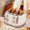 220V/Vintage four-slice toaster Multifunctional home breakfast maker 1