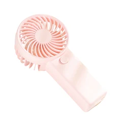 Portable Mini Handheld Fan - Lightweight, Battery - Powered Cooling with Quiet High - Speed Operation in 4 Vibrant Colors (Pink)