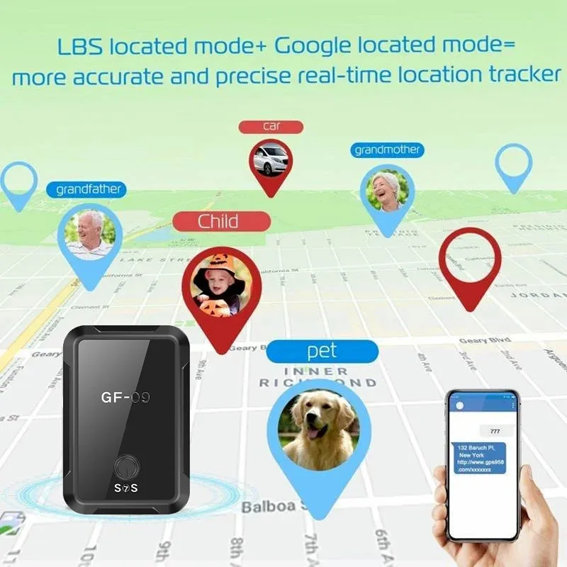 Mini GPS Car Tracker gps tracker car tracker Real Time Tracking Anti-Theft Anti-lost GPS Locator Strong Magnetic Mount Car SIM Message Positioner