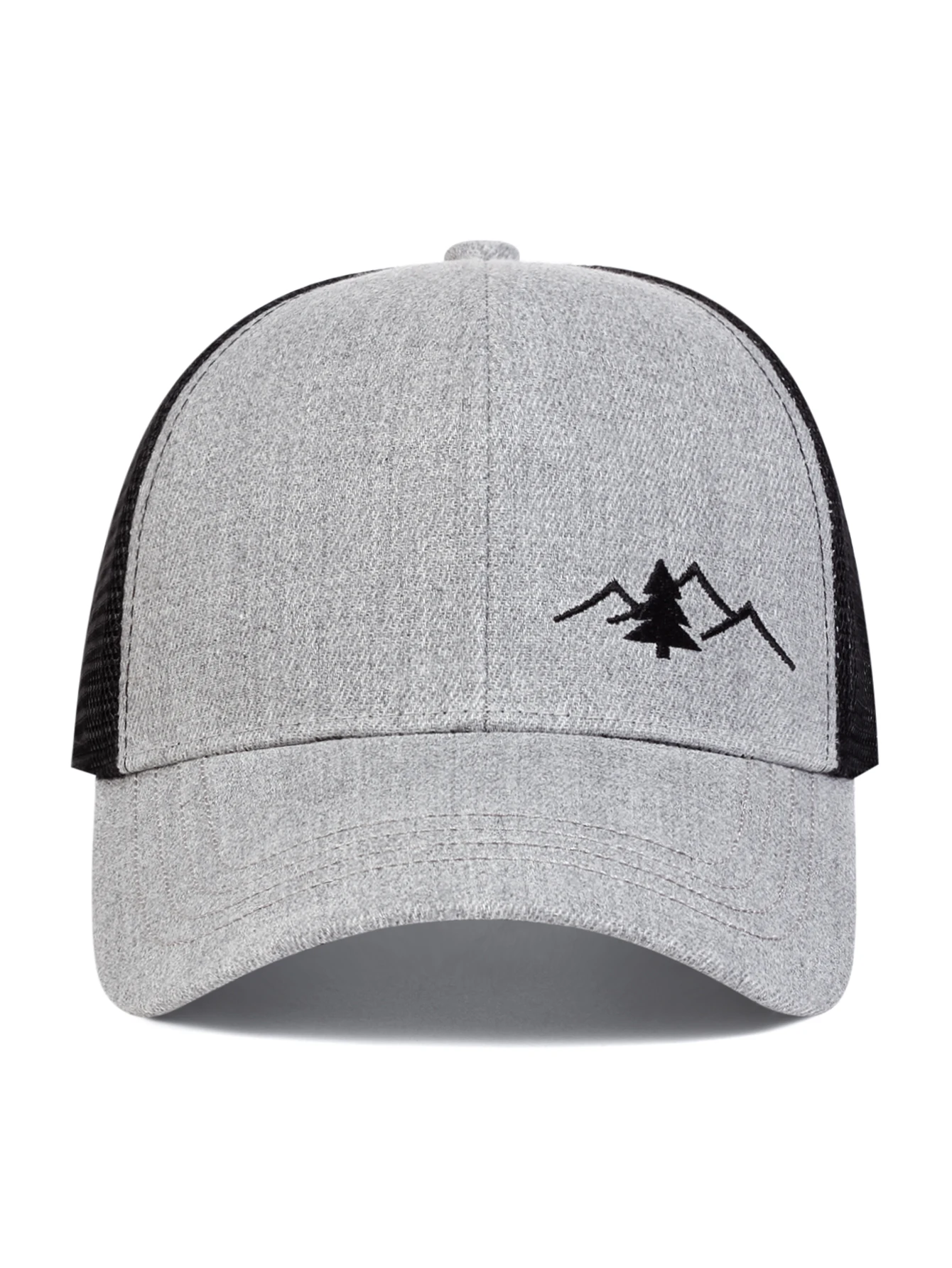 Modische Berg-Stickerei Baseballkappe Sommer Atmungsaktive Mesh-Kappen Verstellbare Hip-Hop Trucker Hüte für Männer und Frauen Outdoor Sonnenhüte – Detail 10