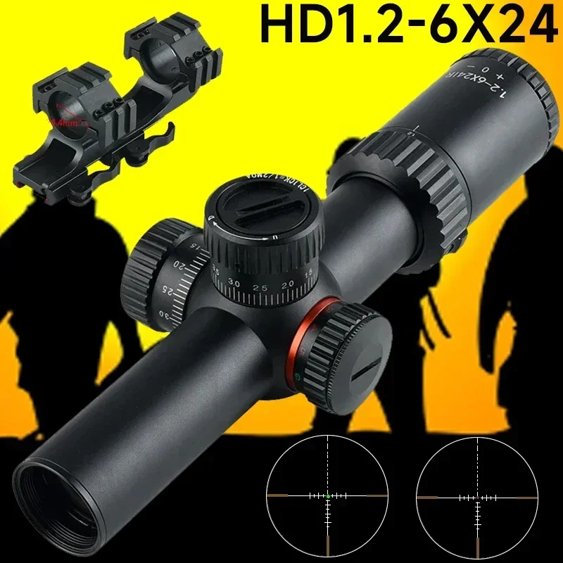 Optics-Telescope-1-2-6x24-FFP-SFP-Red-Green-Illuminated-1-2-MOA-Hunting ...