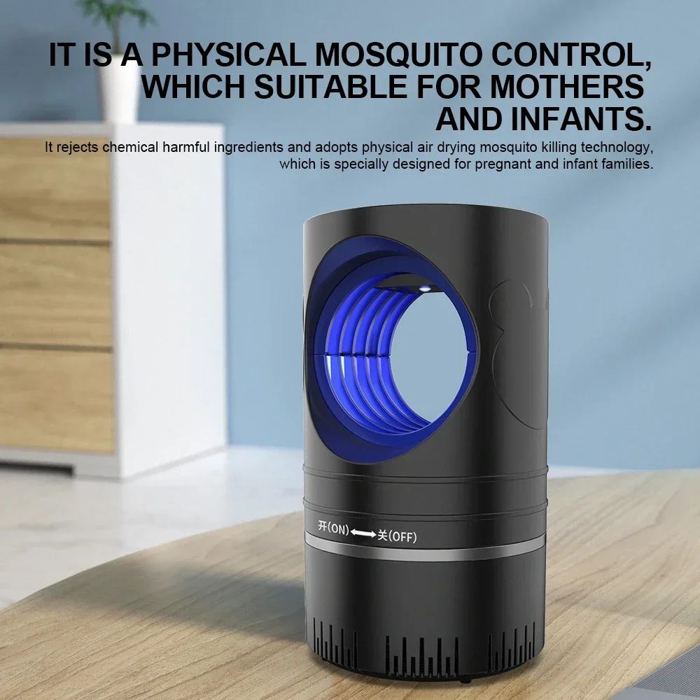 LED Mosquito Killler Lamp USB Powered Removable Insect Trap Pest Control Summer Mosquito Protection Quiet Uv Killer Lamp