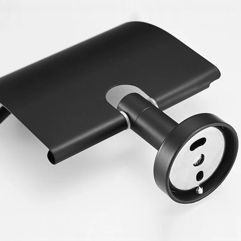 Toilet Tissue Paper holder paper towel holder towel rack toilet paper holder toilet paper rack toilet roll holder paper towel rack Black walnut toilet roll rack Creative solid wood paper towel hook bathroom