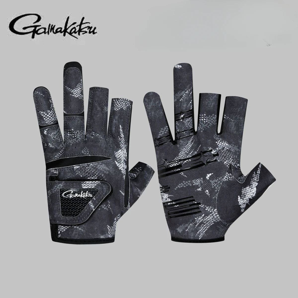 New Gamakatsu Fishing Gloves Men Five-finger Three-finger Wear-resistant, Breathable, Non-slip and Anti-cut Sea Fishing Gloves