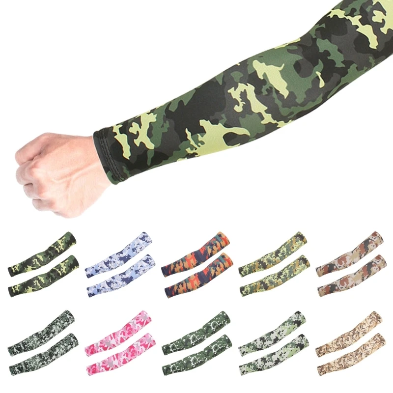2Pcs Protection Compression Arm Sleeves for Men and Women, Cooling