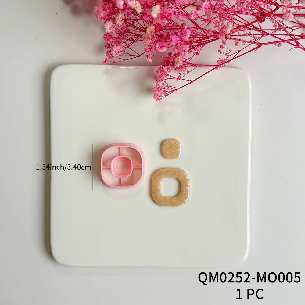 Geometrie-Elementenschneider, Gumdrop, abgerundetes Dreieck, Mond, Raute, Donut-Form, Polymer-Ton-Schneider für Ohrringe, Schmuck, Dekoration – Detail 6