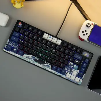 womier S-K80 Gamer Keyboard with Color OLED Display Mechanical Gaming Keyboard Hot Swappable Gasket Mount RGB Custom Keyboard 1