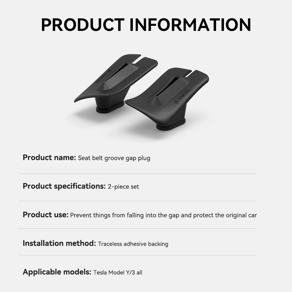 For Tesla Model 3 Y Juniper Highland Car Seat Gap Filler Side Seam Styling Seat