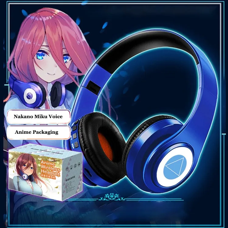 Nakano Miku Anime auriculares Bluetooth, Quintuplets auriculares
