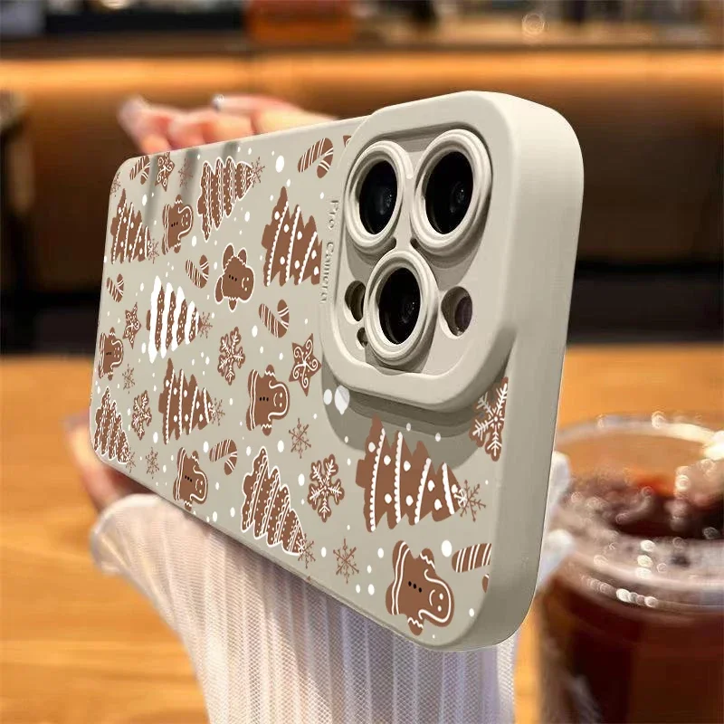 Festive Christmas Tree Phone Case - Humorous New Year Design