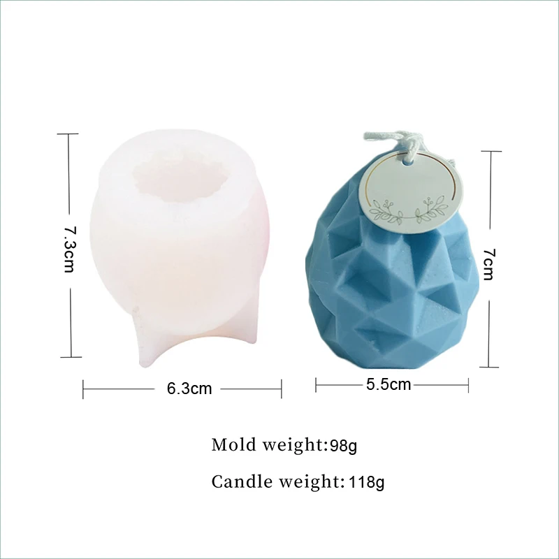 Valentines Day Candle Molds New 3D Heart Shape Handmade DIY Chocolate Cake  Mould Silicone Forms for Candles Soap Making