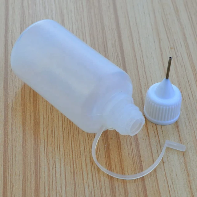 20Pcs 30Ml Plastic Squeezable Tip Applicator Bottle Refillable Dropper  Bottles with Needle Tip Caps for Glue DIY