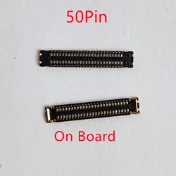 10-Pack LCD Display Screen Flex FPC Connectors, 50-Pin (On Board 10pcs)