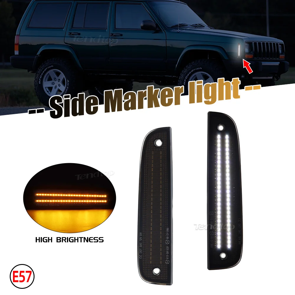 

2 шт., Автомобильные Боковые Угловые габаритные огни для 1997-2001 Jeep Cherokee