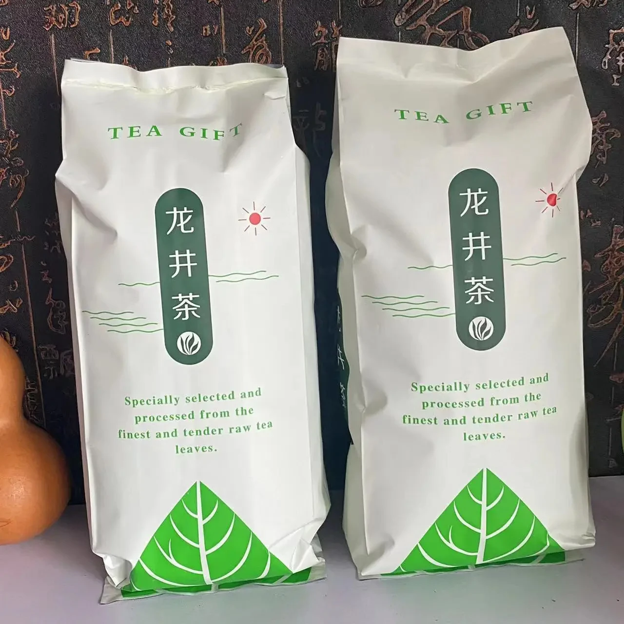 

500g Xihu Longjing Tea Zipper Bag AAA West Lake Dragon Well Green tea Self Sealing bag Hangzhou Long Jing Recyclable Packing Bag