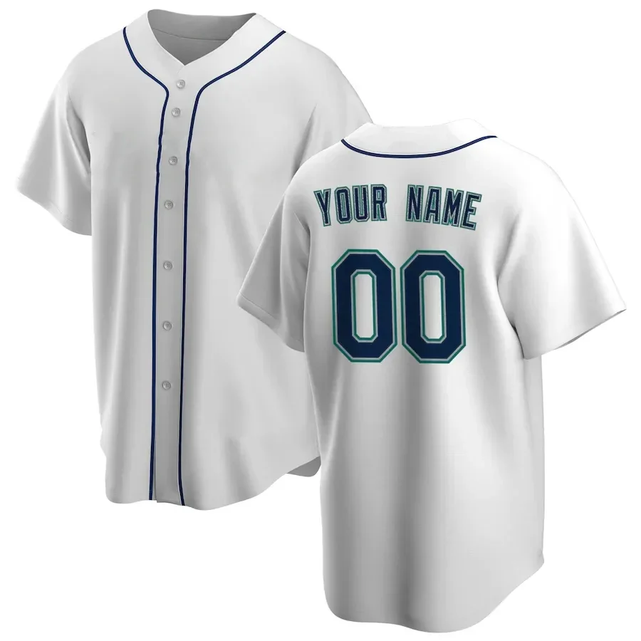 

Customized Seattle Baseball Jersey American Game Baseball Jersey Personalized Your Name Any Number All Stitched Us Size S-6XL