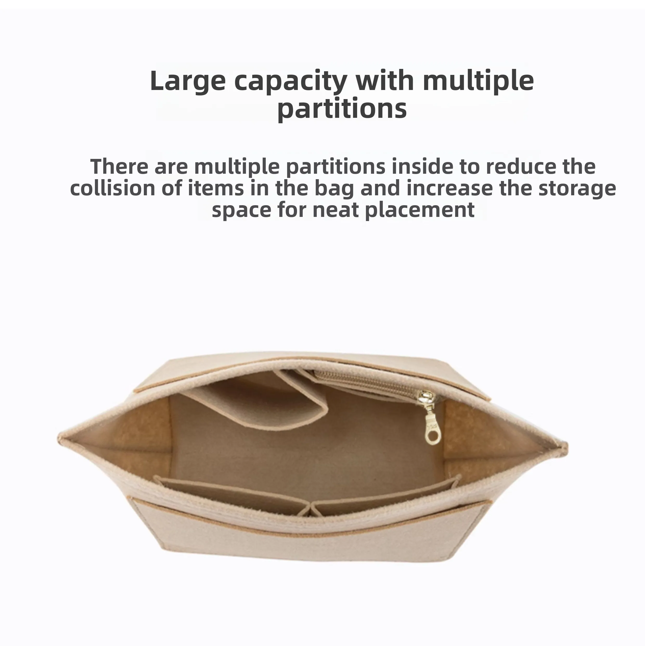 Felt Bag Insert for Longchamp S bag Orderly Storage Organizer Bag Inner Storage Bag Three-dimensional Support Bag Accessories