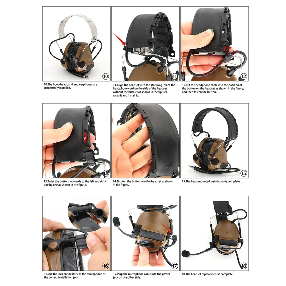Bandeau Arrière TAC-SKY Pour Casque Tactique – Compatible Comta II/III – Neuf
